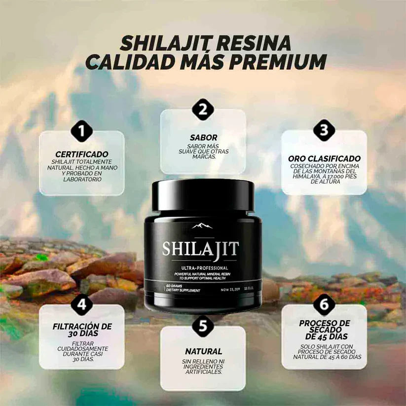 PAGUE 1 Y LLEVE 2 SHILAJIT ORIGINAL HIMALAYA COMBO X2 + 3 REGALOS