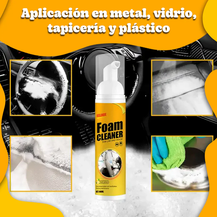 Compra 2 LLÉVATE 1 GRATIS | Espuma Limpiadora Multiusos Brillo Fácil [Acción en 5 minutos]