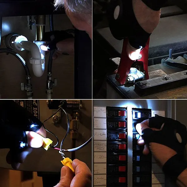 ANTICIPO DE BLACK FRIDAY | Par Guantes Linterna LED PRO® Recargables